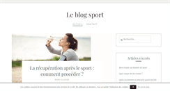 Desktop Screenshot of leblogsport.fr