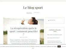 Tablet Screenshot of leblogsport.fr